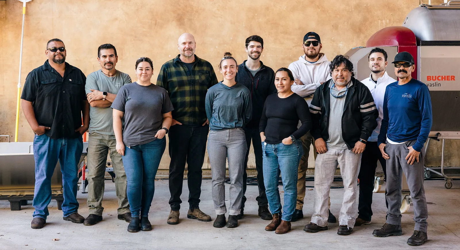 Denner winemaker, Mark Williams and his Team.